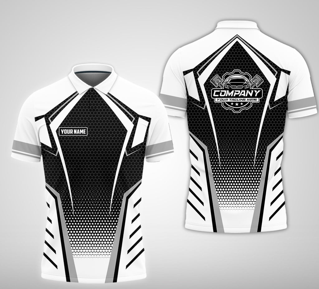 Custom Mechanic Work Shirt with Name, Gift for Technicians and Car Guys, Mechanic Shirt In White, Sizes S to 5XL