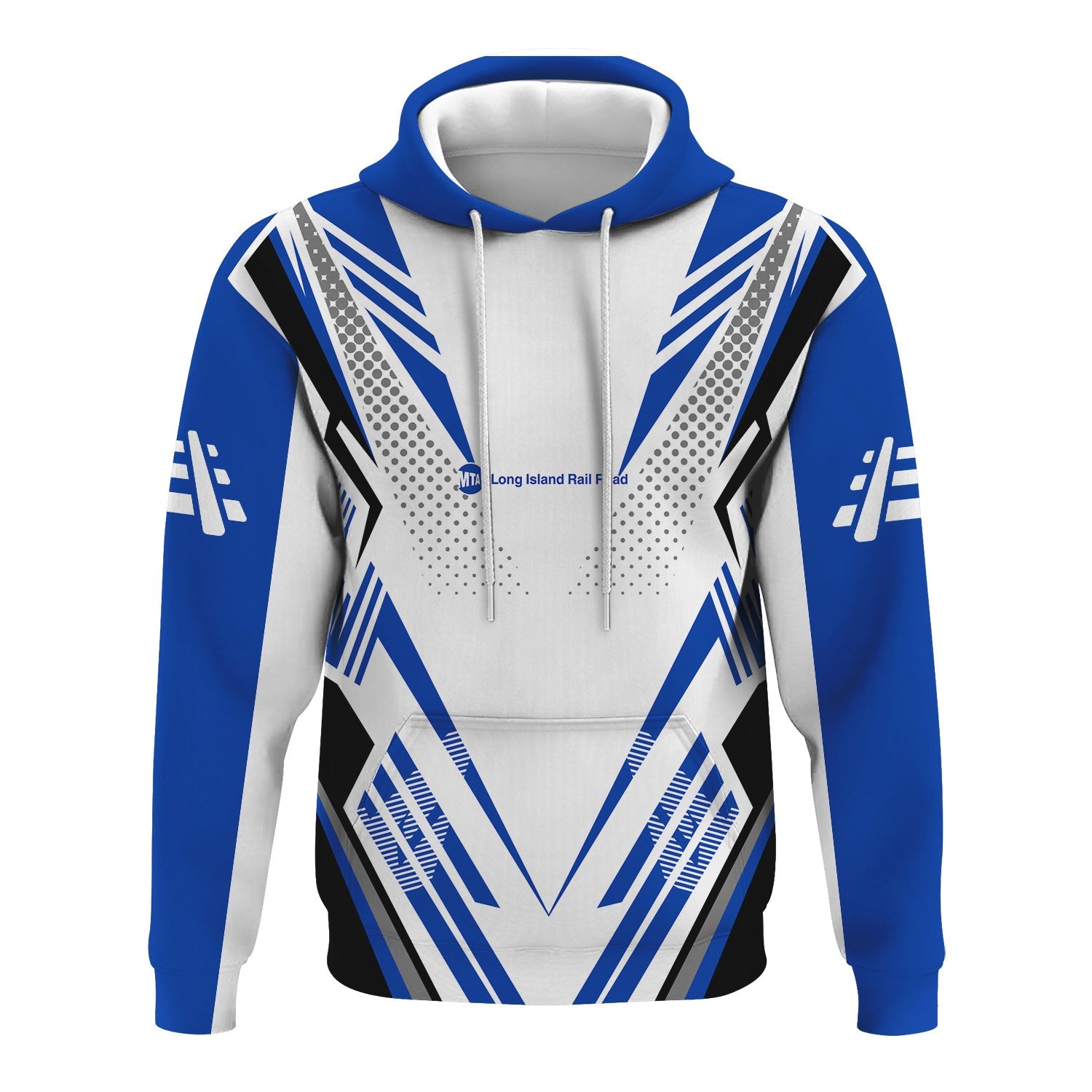 Railspirit Personalized Long Island Railroad Hoodie Railroad Tribute Design Train Zip Up Hoodie for Train Lovers