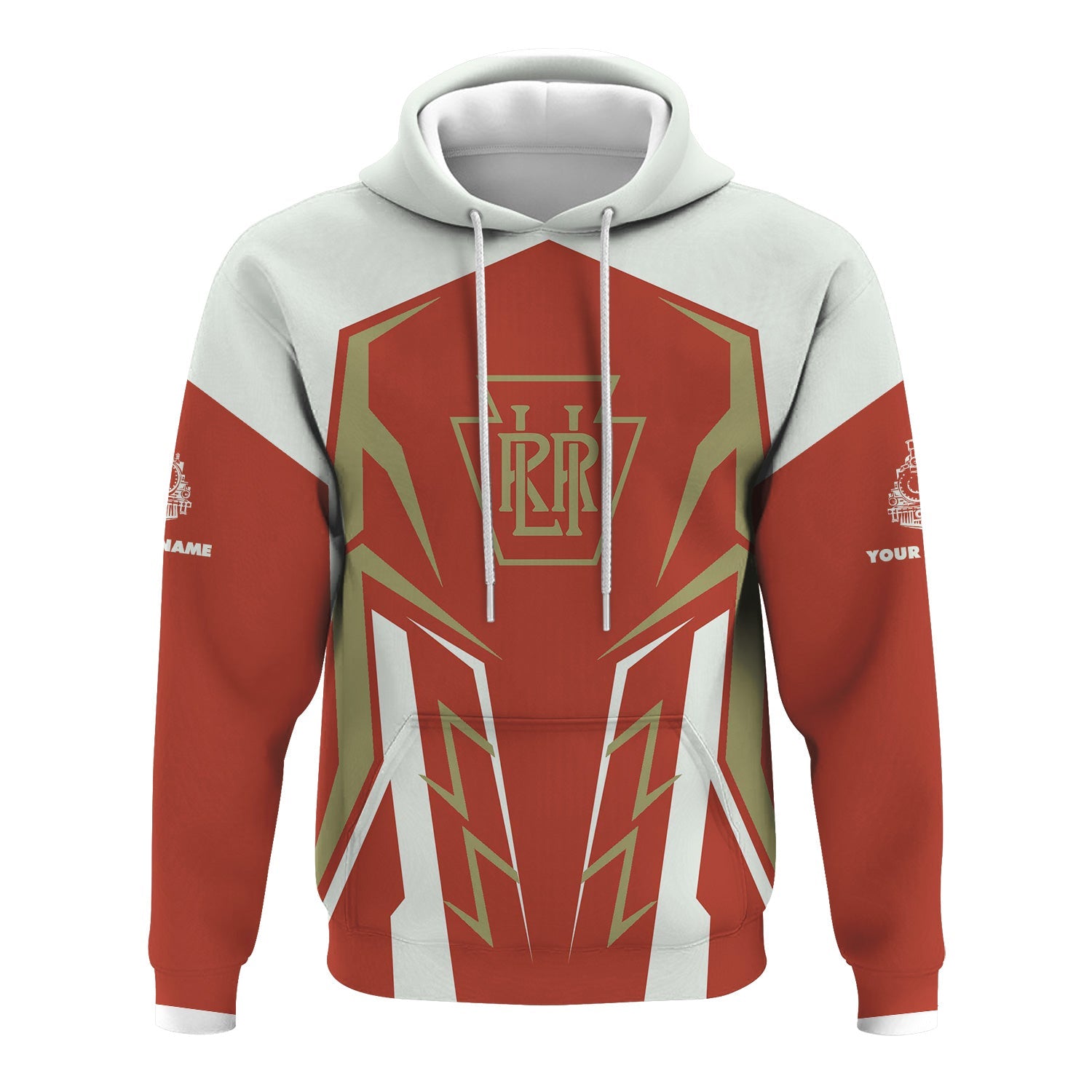 Railspirit Personalized Long Island Railroad Hoodie Futuristic Design with Custom Job Train Zip Up Hoodie