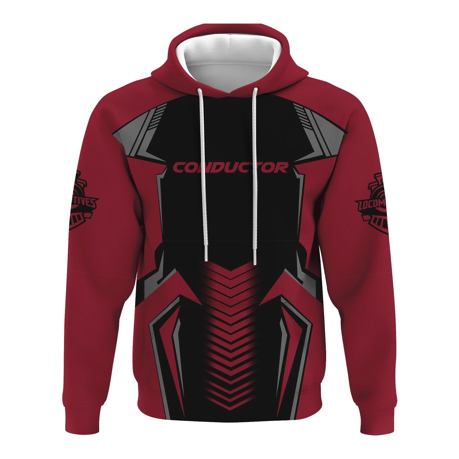 Railspirit Personalized Chicago Great Western Railroad Hoodie Standout Style with Custom Position Train Zip Up Hoodie