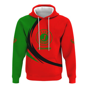 Railspirit Personalized Elgin Joliet And Eastern Railroad Hoodie Unique Graphic Style Zip Up Hoodie For Train Enthusiasts