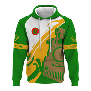 Railspirit Personalized Elgin Joliet And Eastern Railroad Hoodie Flame-Inspired Style Zip Up Hoodie Gift Idea For Train Lovers