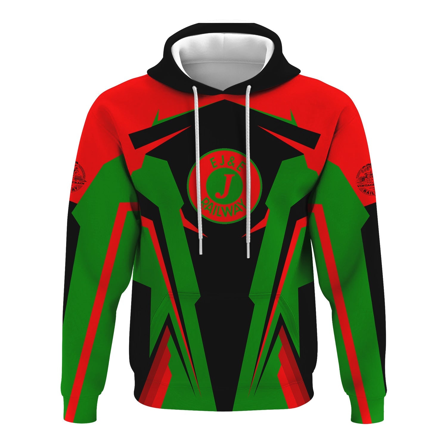 Railspirit Personalized Elgin Joliet And Eastern Railroad Hoodie Strong Line Style Train Hoodie Gift Idea For Train Lover