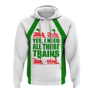 Railspirit Custom Name Elgin Joliet And Eastern Railroad Hoodie Yes I Need All Those Train Printed Zip Hoodie