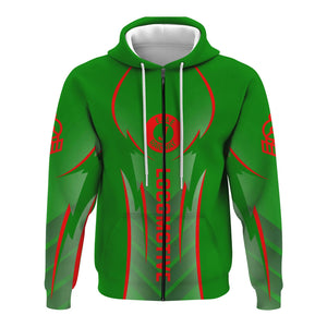 Railspirit Personalized Elgin Joliet And Eastern Railroad Hoodie Striking Line Style Train Zip Up Hoodie For Locomotive Lovers