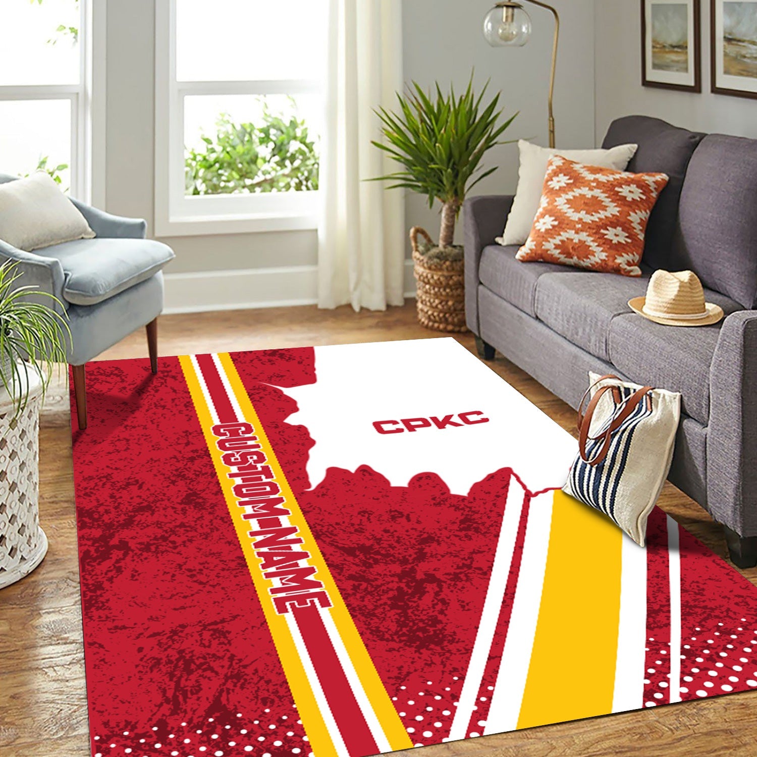 Railspirit Personalized Canadian Pacific Kansas City Area Rug Vintage CPKC All Over Printed Rug