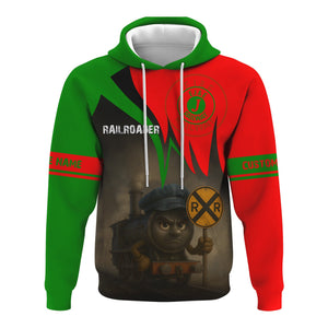 Railspirit Personalized Elgin Joliet And Eastern Railroad Hoodie Angry Train Hoodie Gift Idea For Train Lover