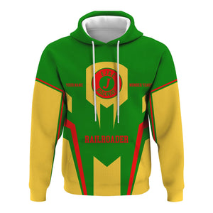 Railspirit Personalized Elgin Joliet And Eastern Railroad Hoodie Custom Year Railroader Zip Up Hoodie Gift Idea For Train Lover