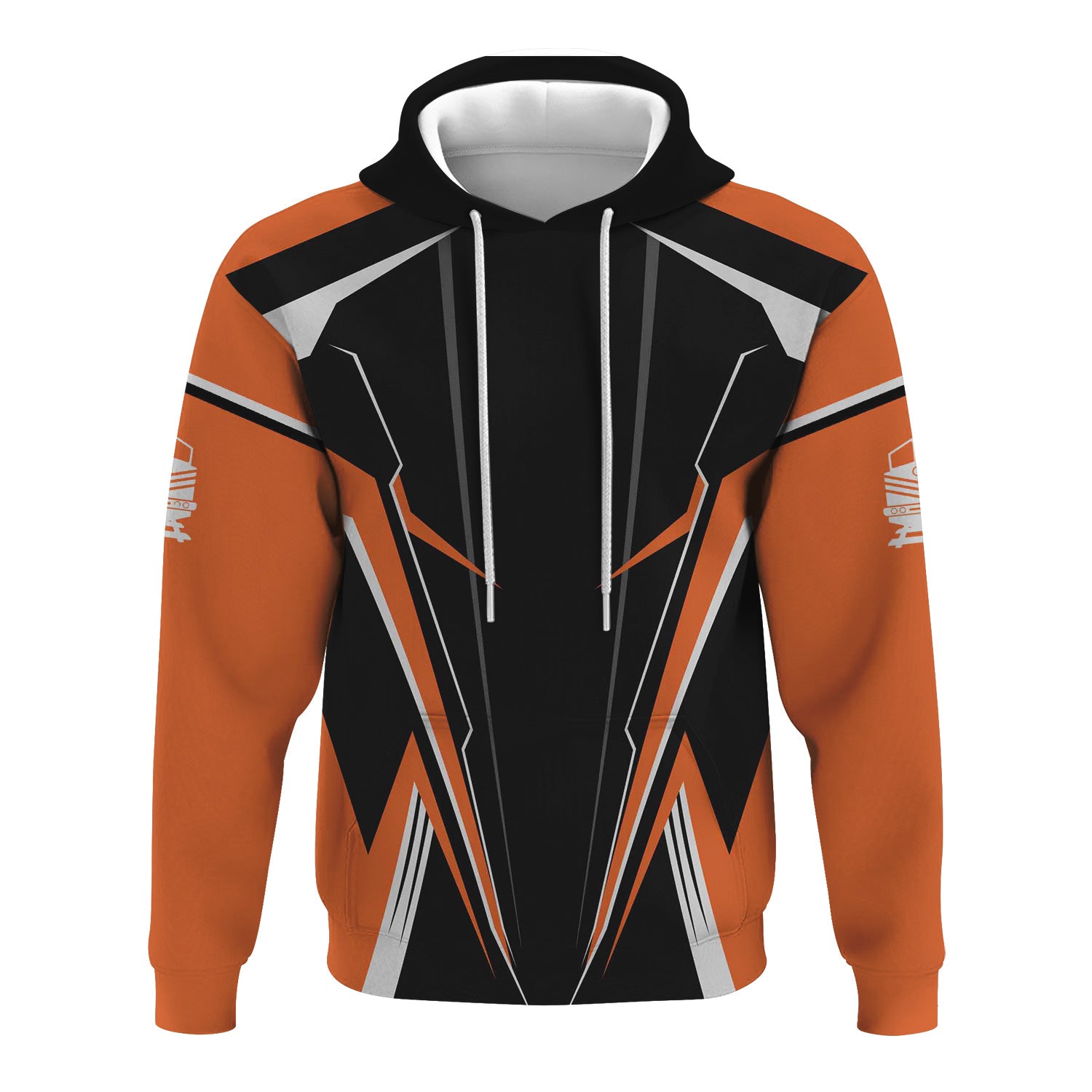 Railspirit Personalized Bessemer And Lake Erie Railroad Hoodie Lightning-Edge Design Train Zip Up Hoodie For Railroad Lovers