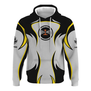 Railspirit Personalized Bessemer And Lake Erie Railroad Hoodie Distinctive Flame Style Zip Up Hoodie For Steam Engine Addict