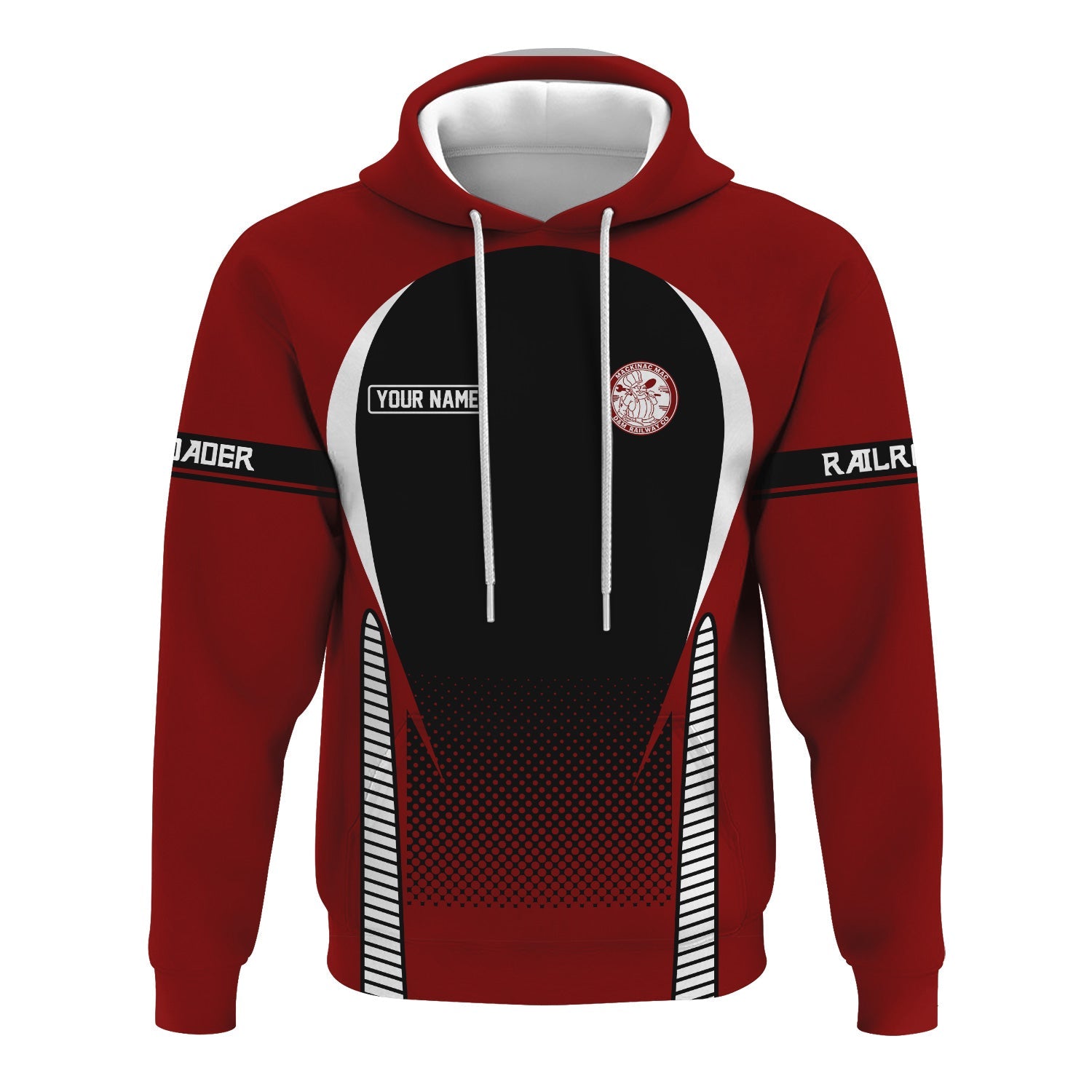 Railspirit Personalized Detroit & Mackinac Railroad Hoodie Stress Is Caused By Not Having Enough Trains Zip Up Hoodie