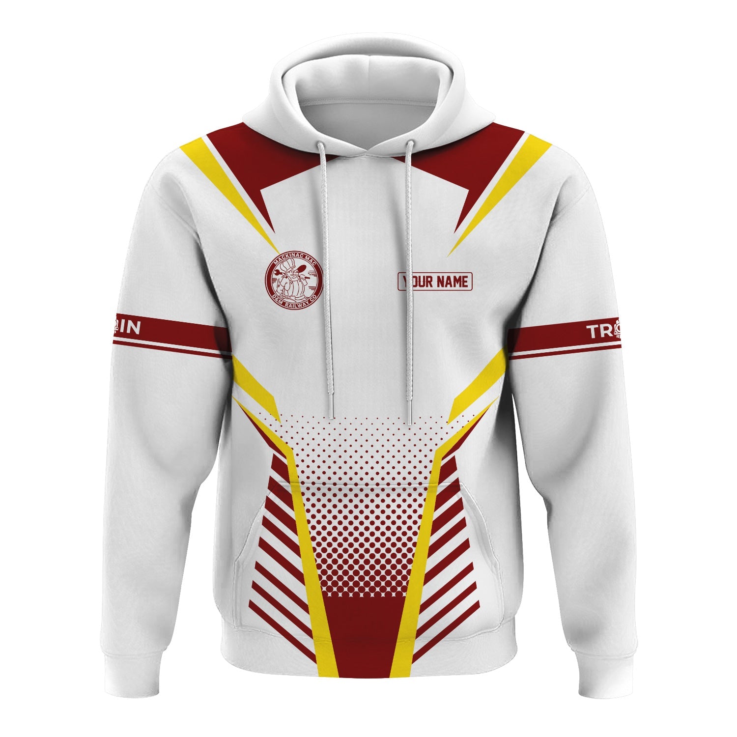 Railspirit Personalized Detroit & Mackinac Railroad Hoodie Unisex Train Zip Hoodie All Over Print