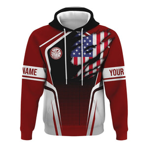 Railspirit Personalized Detroit & Mackinac Railroad Hoodie American Eagle Vintage Train Zip Up Hoodie