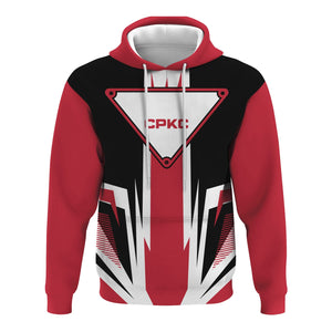 Railspirit Canadian Pacific Kansas City Hoodie Bold Graphic Style CPKC All Over Printed Zip Up Hoodie