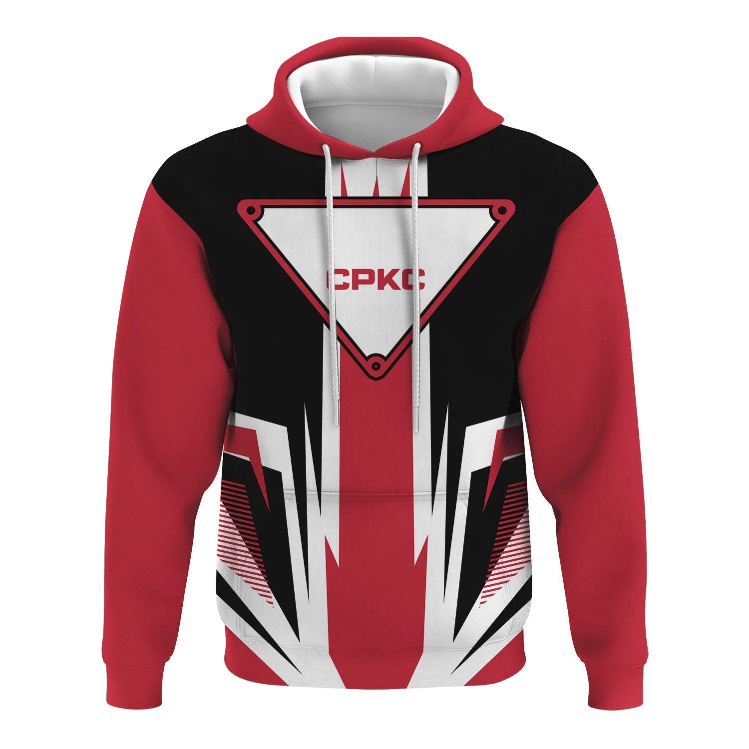 Railspirit Canadian Pacific Kansas City Hoodie Bold Graphic Style CPKC All Over Printed Zip Up Hoodie