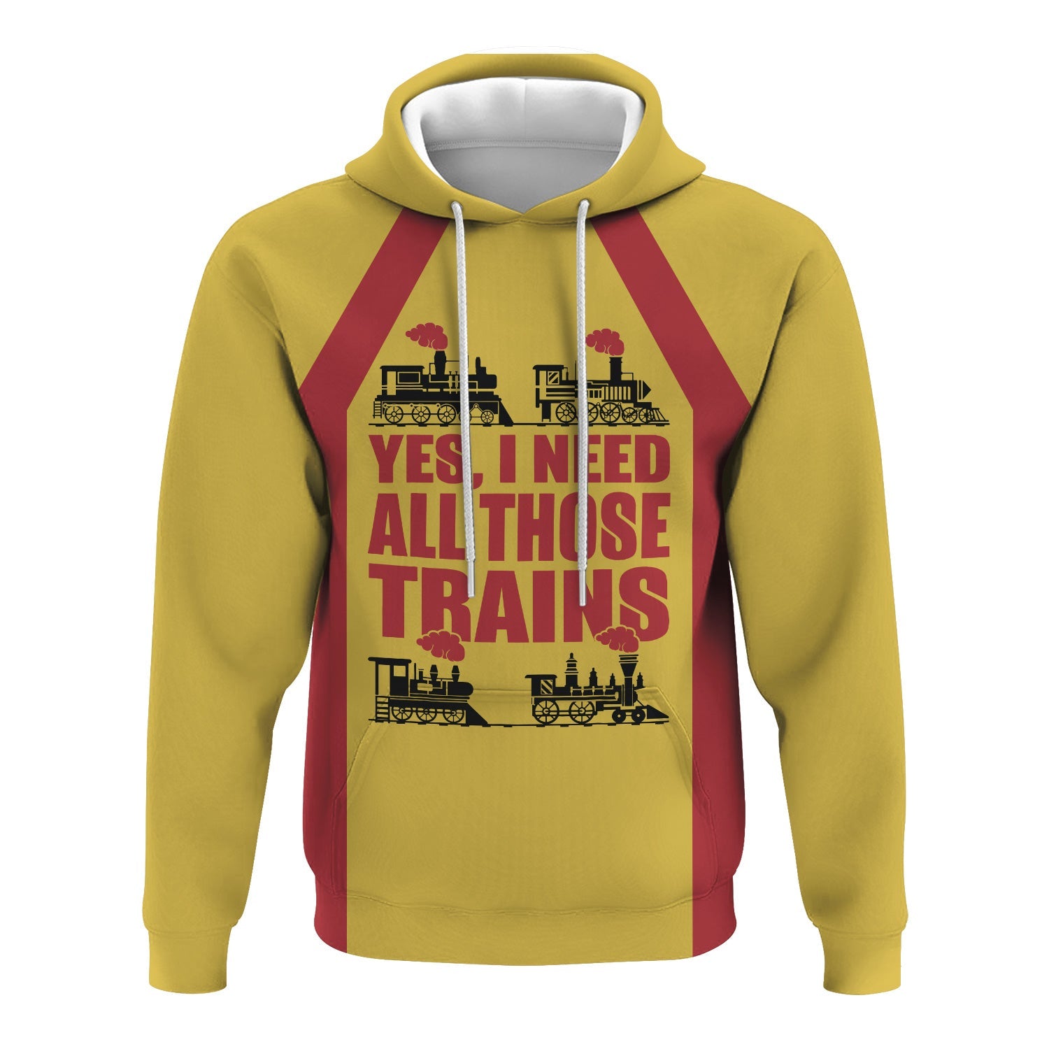 Railspirit Custom Name Florida East Coast Railway Hoodie Yes I Need All Those Train Printed Zip Hoodie