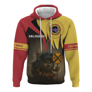 Railspirit Personalized Florida East Coast Railway Hoodie Angry Train Hoodie Gift Idea For Train Lover