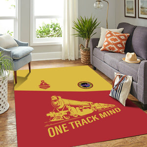 Railspirit Personalized Florida East Coast Railway Area Rug One Track Mind Train Rug Gift Idea For Train Lover