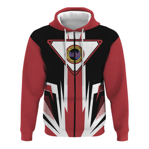 Railspirit Florida East Coast Railway Hoodie Bold Graphic Style All Over Printed Zip Up Hoodie