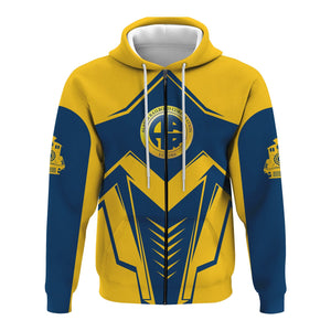 Railspirit Personalized Alaska Railroad Hoodie Railway Trainspotter Style Zip Up Hoodie Gift Idea For Foamers