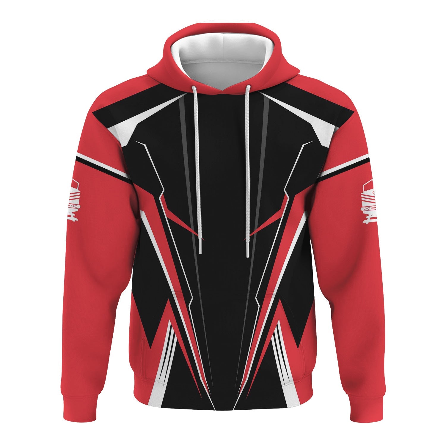 Railspirit Personalized Kansas City Southern Hoodie Lightning-Edge Design Train Zip Up Hoodie For Railroad Lovers