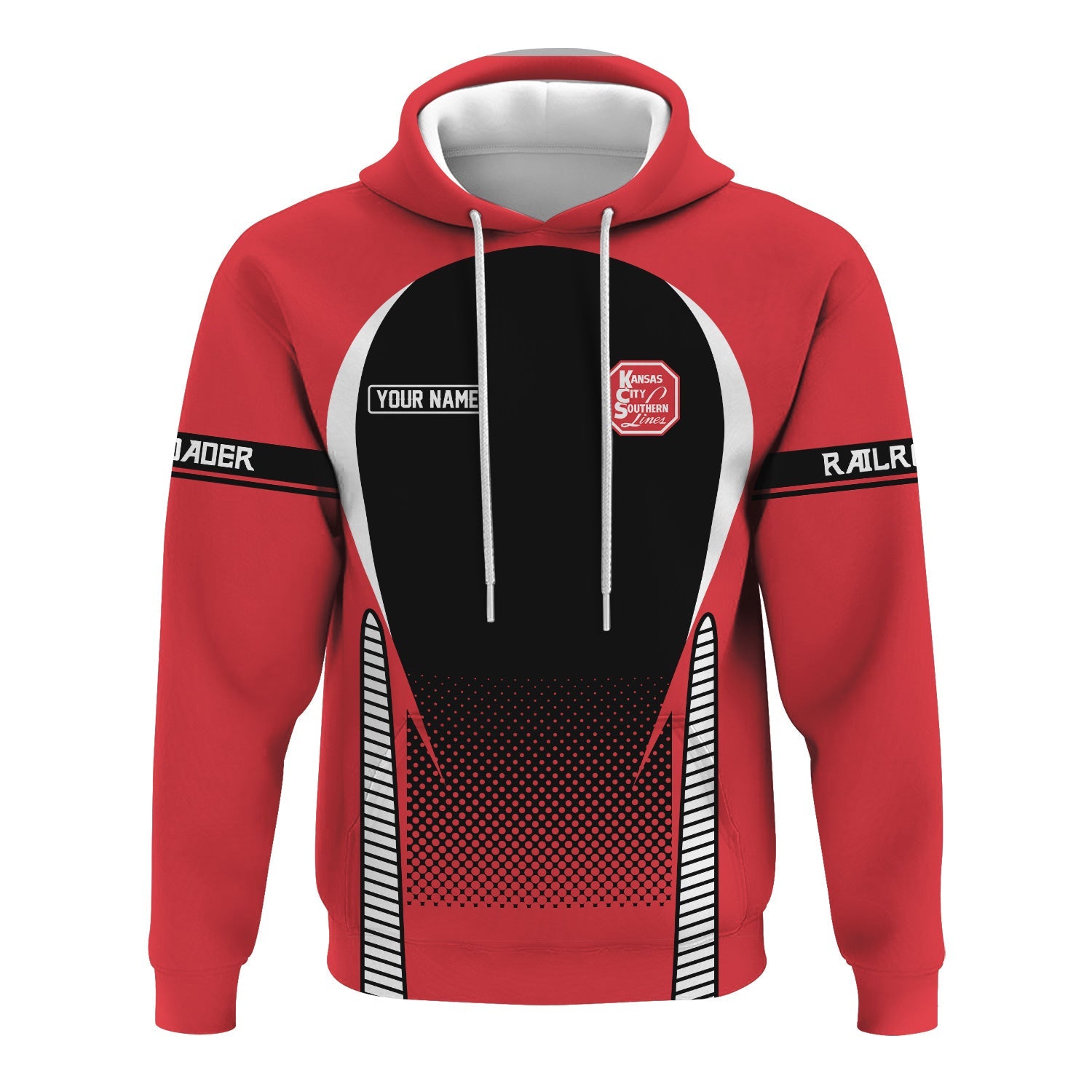 Railspirit Personalized Kansas City Southern Hoodie Stress Is Caused By Not Having Enough Trains Zip Up Hoodie