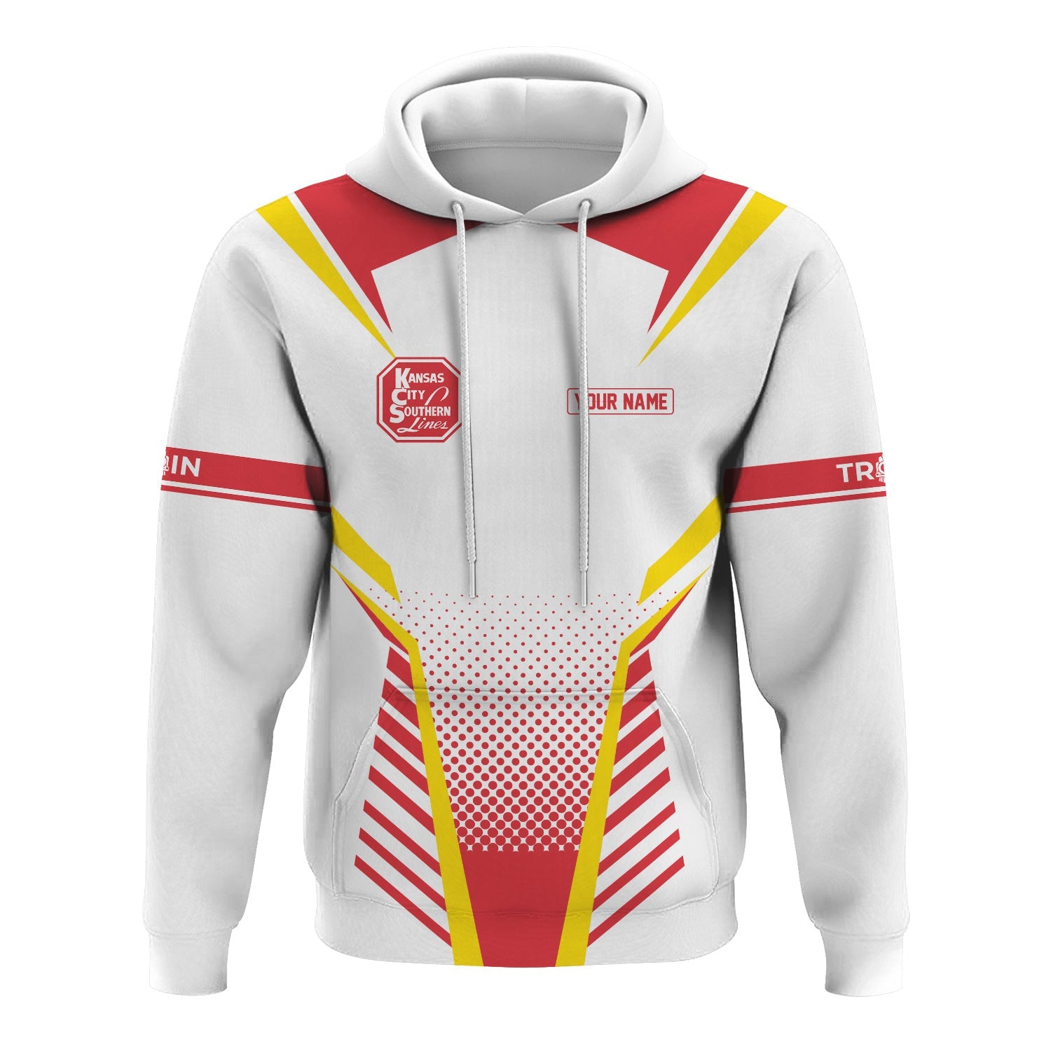 Railspirit Personalized Kansas City Southern Hoodie Unisex Train Zip Hoodie All Over Print