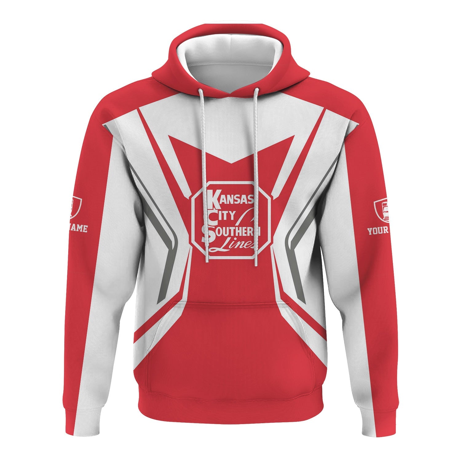 Railspirit Personalized Kansas City Southern Hoodie Unique Style with Custom Job Train Zip Up Hoodie