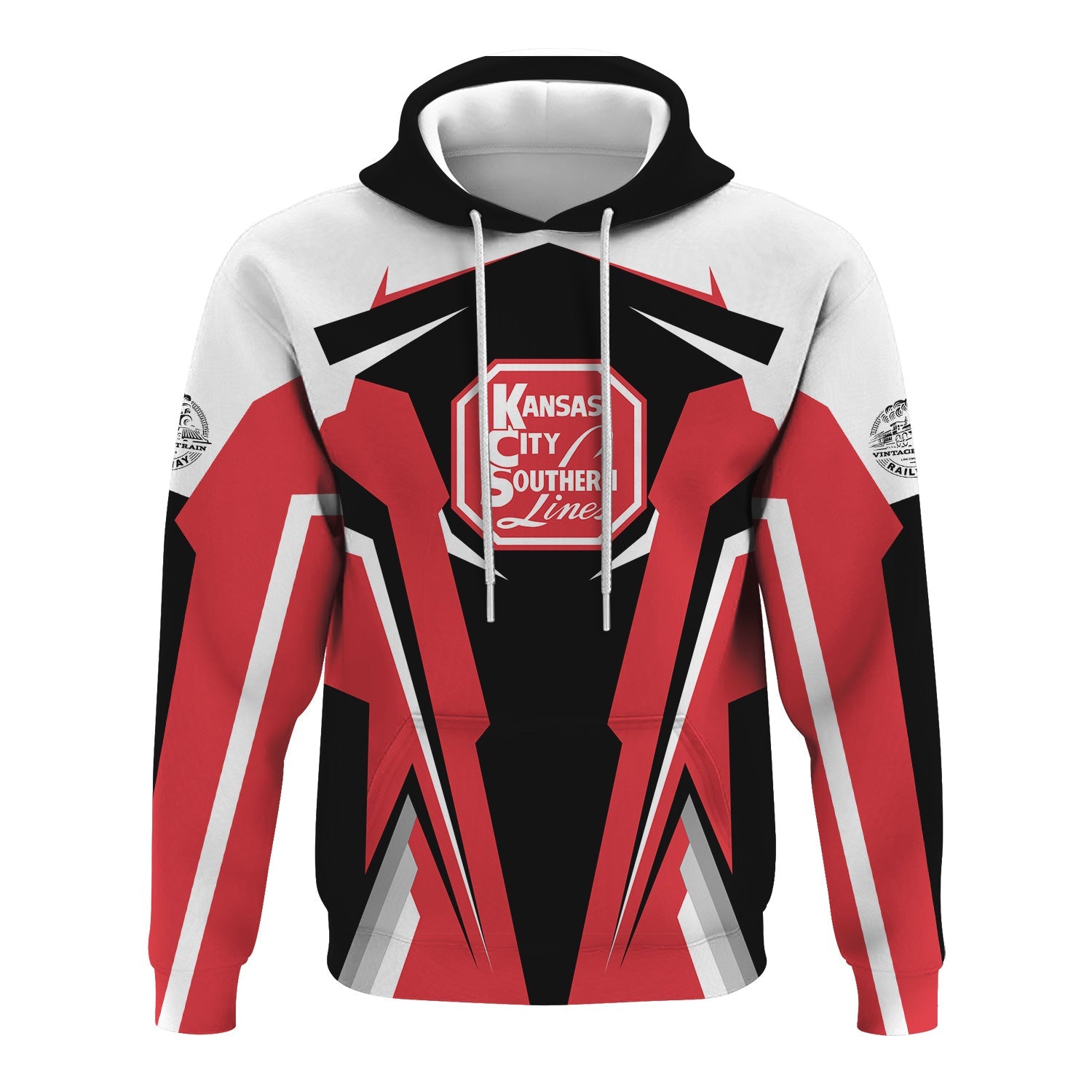 Railspirit Personalized Kansas City Southern Hoodie Strong Line Style Train Hoodie Gift Idea For Train Lover