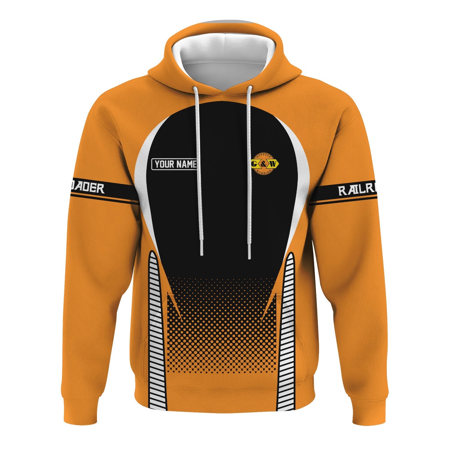 Railspirit Personalized Genesee & Wyoming Inc. Railroad Hoodie Stress Is Caused By Not Having Enough Trains  Zip Up Hoodie