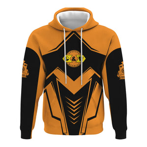 Railspirit Personalized Genesee & Wyoming Inc. Railroad Hoodie Railway Trainspotter Style Zip Up Hoodie Gift Idea For Foamers