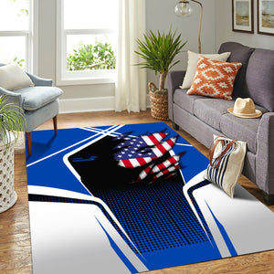 Railspirit Personalized Conrail Railroad Area Rug American Eagle Vintage Train Rug