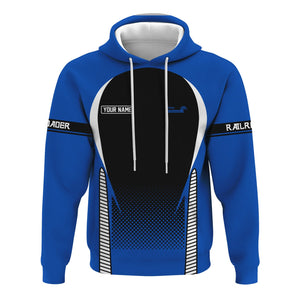 Railspirit Personalized Conrail Railroad Hoodie Stress Is Caused By Not Having Enough Trains  Zip Up Hoodie