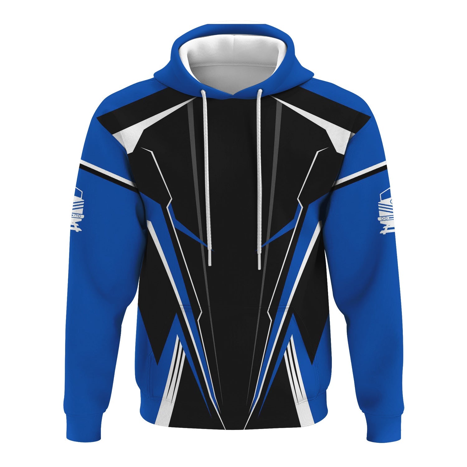 Railspirit Personalized Conrail Railroad Hoodie Lightning-Edge Design Train Zip Up Hoodie For Railroad Lovers