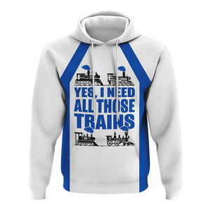 Railspirit Custom Name Conrail Railroad Hoodie Yes I Need All Those Train Printed Zip Hoodie