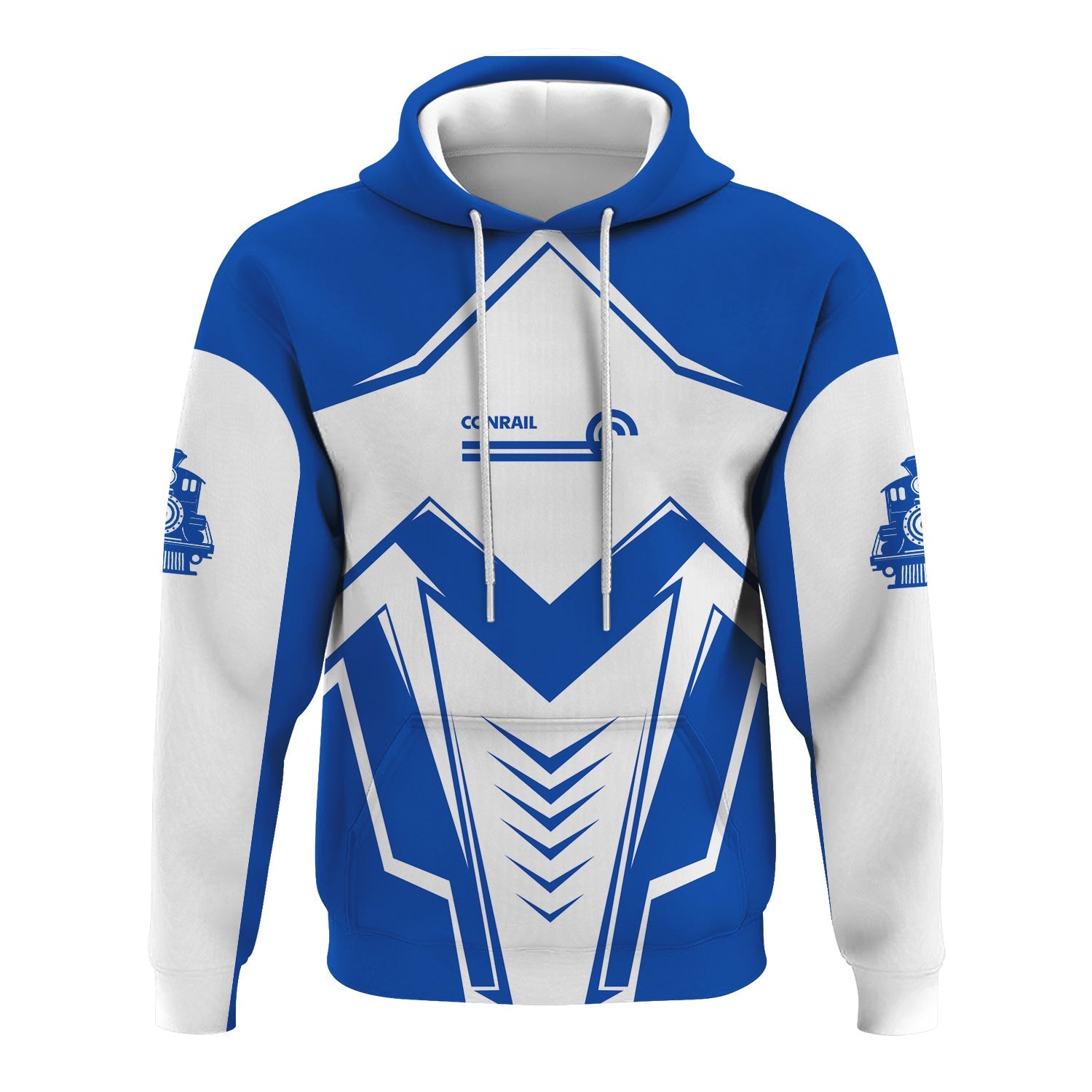 Railspirit Personalized Conrail Railroad Hoodie Railway Trainspotter Style Zip Up Hoodie Gift Idea For Foamers