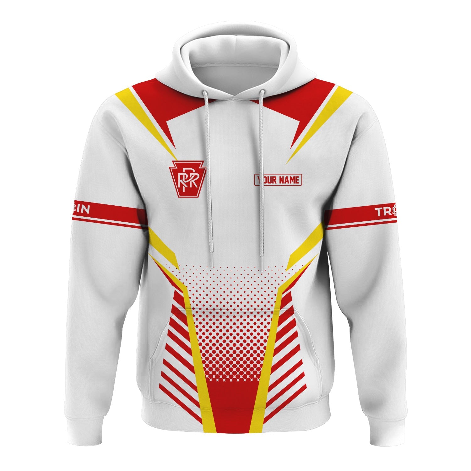 Railspirit Personalized Pennsylvania Railroad Hoodie Unisex Train Zip Hoodie All Over Print