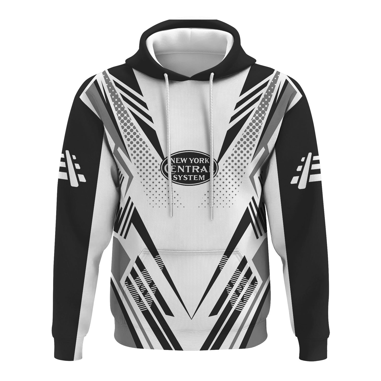 Railspirit Personalized New York Central Railroad Hoodie Railroad Tribute Design Train Zip Up Hoodie for Train Lovers