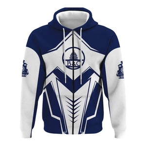 Railspirit Personalized Baltimore and Ohio Railroad Hoodie Railway Trainspotter Style B&O Zip Up Hoodie Gift Idea For Foamers