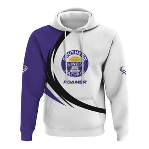 Railspirit Personalized Southern Pacific Railroad Hoodie Unique Graphic Style Zip Up Hoodie For Train Enthusiasts