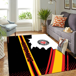 Railspirit Personalized Seaboard Air Line Railroad Area Rug Vintage All Over Printed Rug