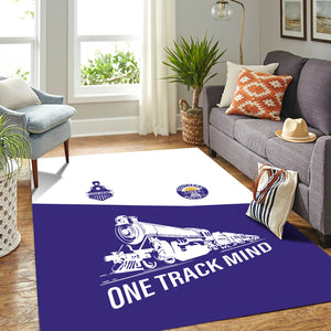 Railspirit Personalized Southern Pacific Railroad Area Rug One Track Mind Train Rug Gift Idea For Train Lover