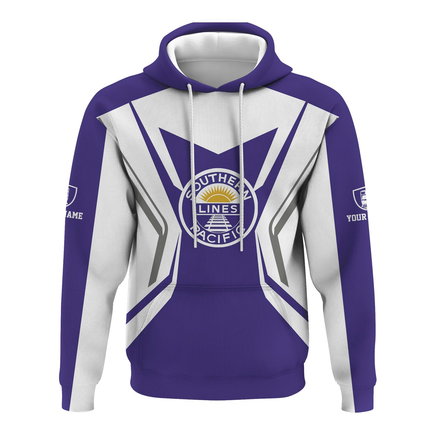 Railspirit Personalized Southern Pacific Railroad Hoodie Unique Style with Custom Job Train Zip Up Hoodie