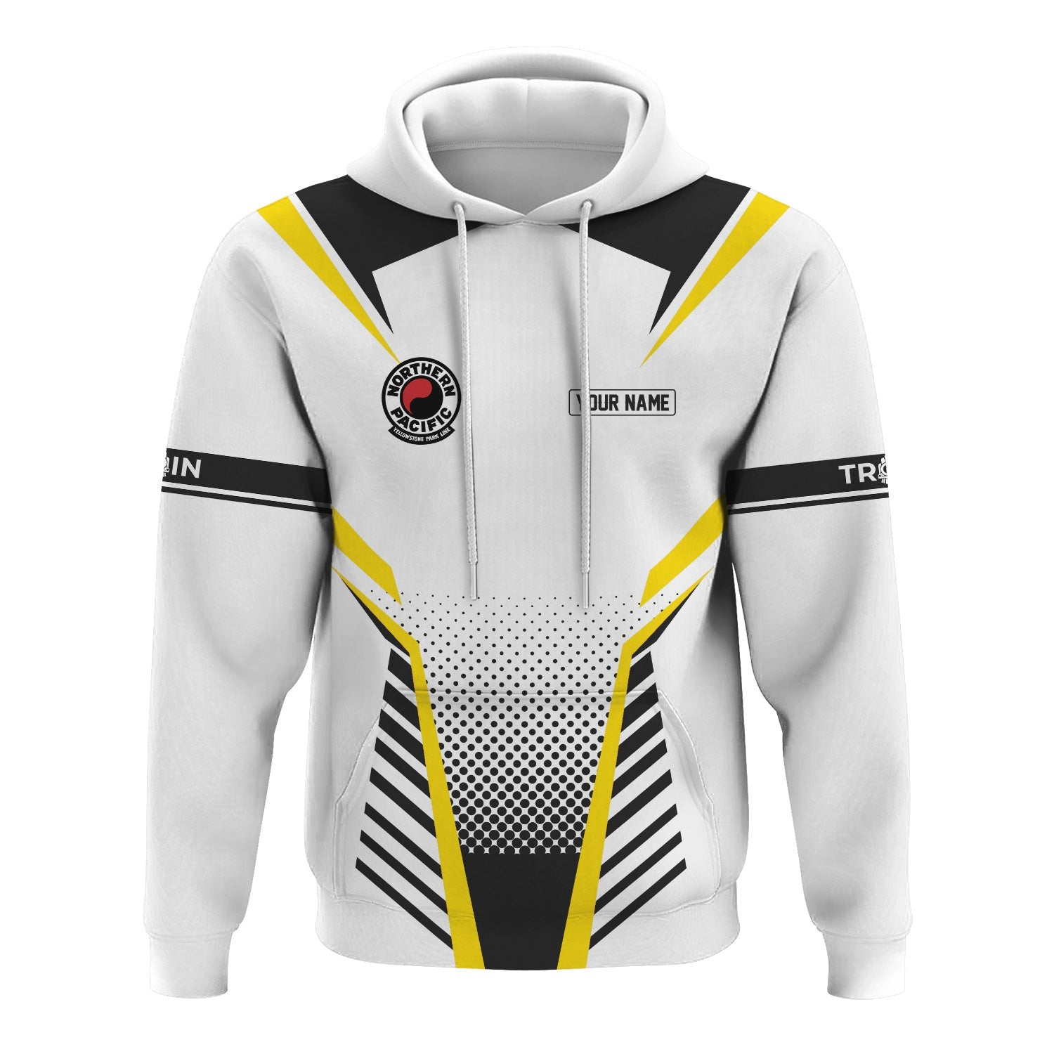 Railspirit Personalized Northern Pacific Railway Hoodie Unisex Train Zip Hoodie All Over Print