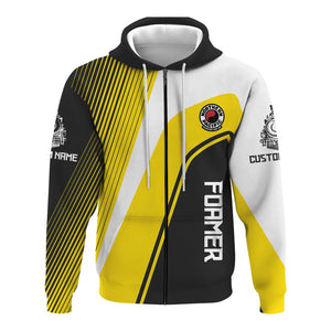 Railspirit Personalized Northern Pacific Railway Hoodie Vibrant Striking Style Zip Up Hoodie For Rail Enthusiasts