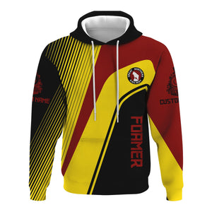 Railspirit Personalized Great Northern Railway Hoodie Vibrant Striking Style GNR Zip Up Hoodie For Rail Enthusiasts