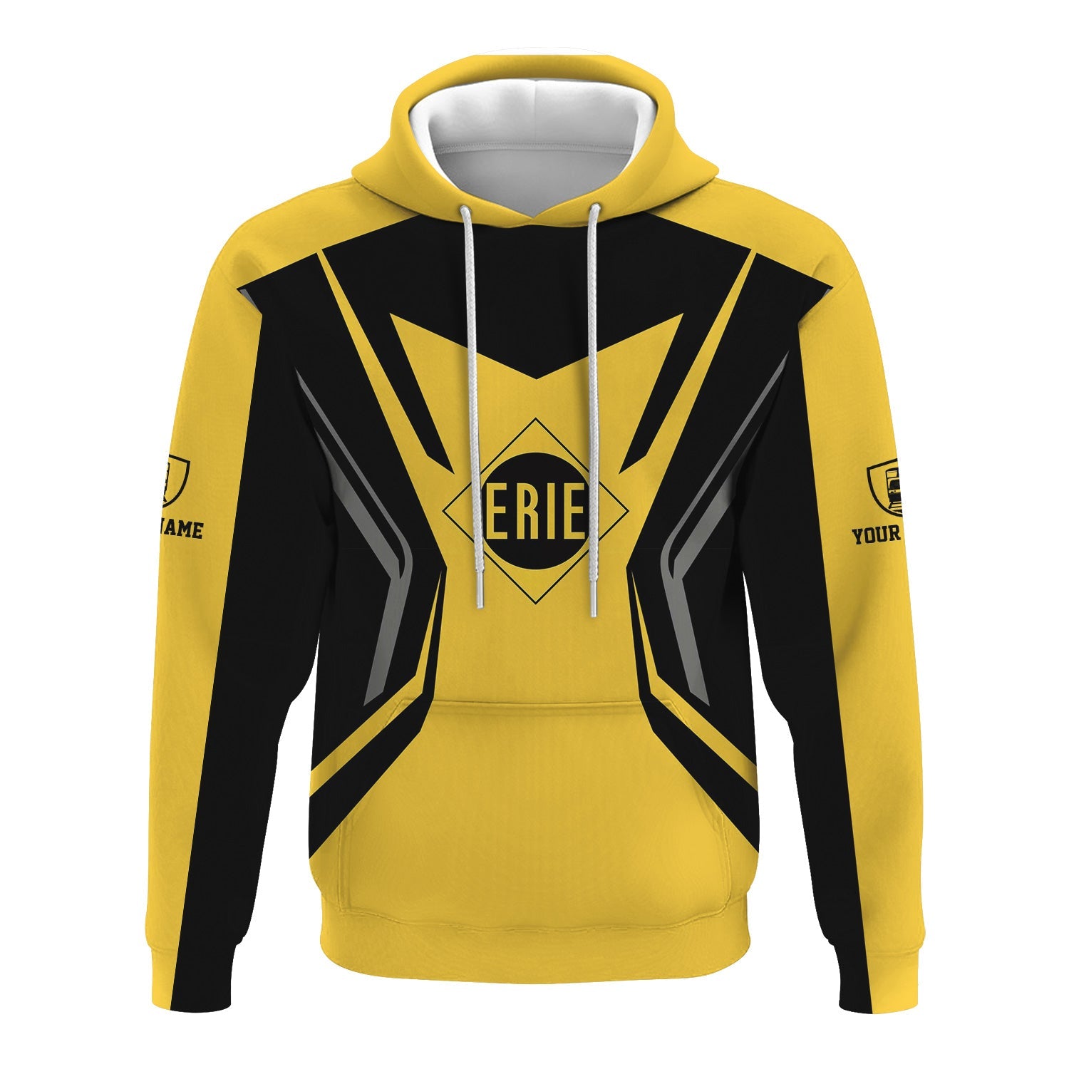 Railspirit Personalized Erie Railroad Hoodie Unique Style with Custom Job Train Zip Up Hoodie