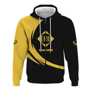 Railspirit Personalized Erie Railroad Hoodie Unique Graphic Style Zip Up Hoodie For Train Enthusiasts