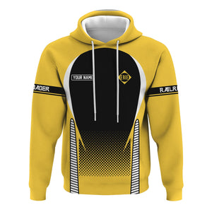 Railspirit Personalized Erie Railroad Hoodie Stress Is Caused By Not Having Enough Trains Zip Up Hoodie