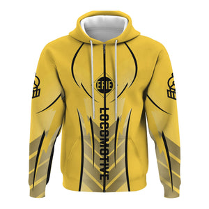 Railspirit Personalized Erie Railroad Hoodie Striking Line Style Train Zip Up Hoodie For Locomotive Lovers